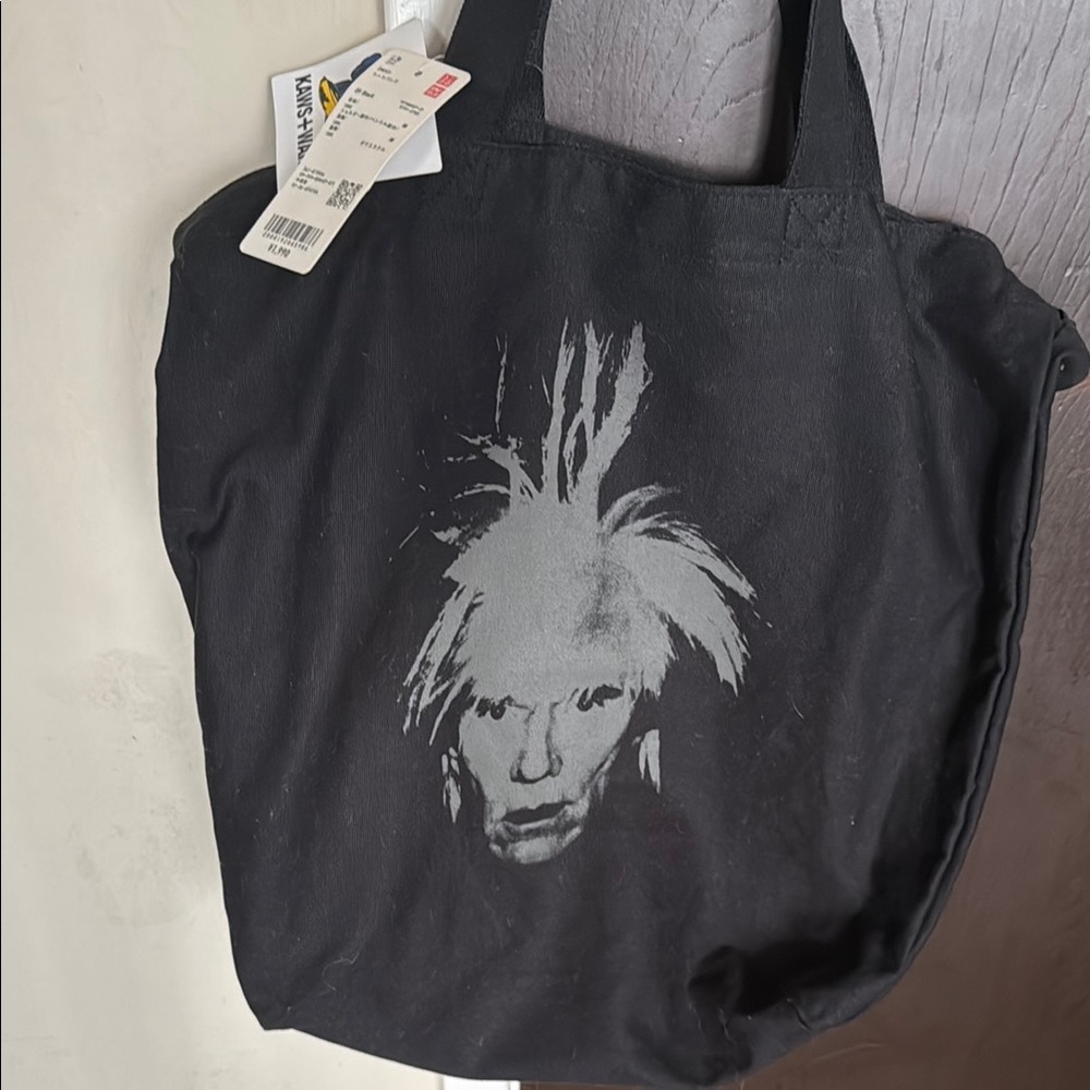Kaws+Warhol tote bag from Japan